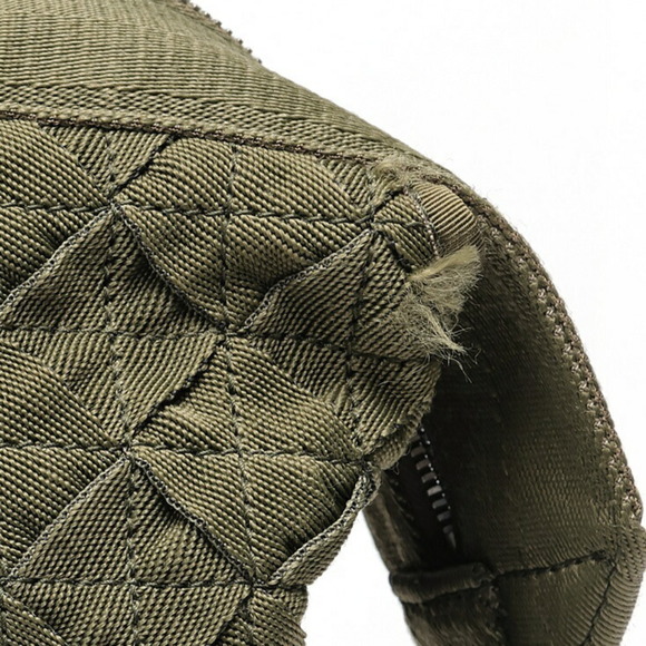 Bottega Veneta Webbing Intrecciato Backpack Rucksack 658972 Nylon Khaki S-159664 - Picture 7 of 9